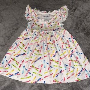 Smockingbird Crayon Back to School Dress
